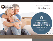 Tablet Screenshot of discountmortgagecanada.com